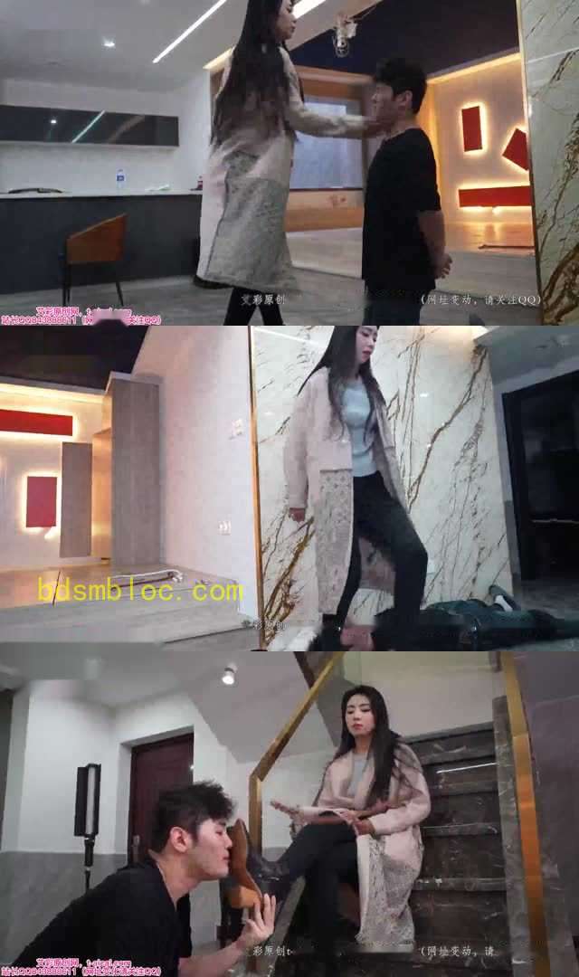 【麋鹿银儿】高跟皮靴踩牙龈全体重 极品高冷美女高跟踩挂钩