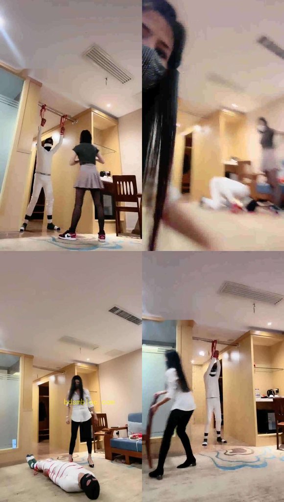 【安琪】带上妹妹一起惩罚暴虐沙包