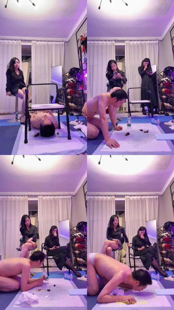【琴月】带闺蜜 黄金圣水喂食小骚