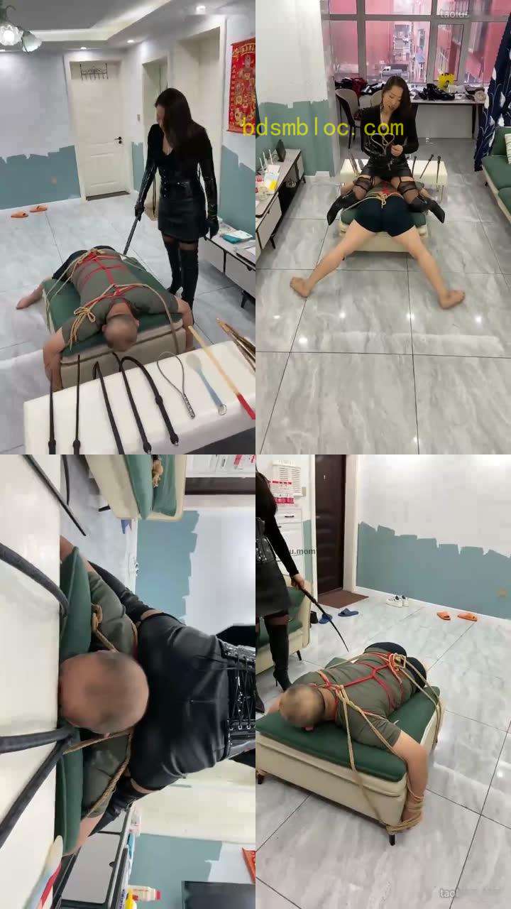 【冷御的冷S】长靴手套皮鞭藤条捆绑中度sp