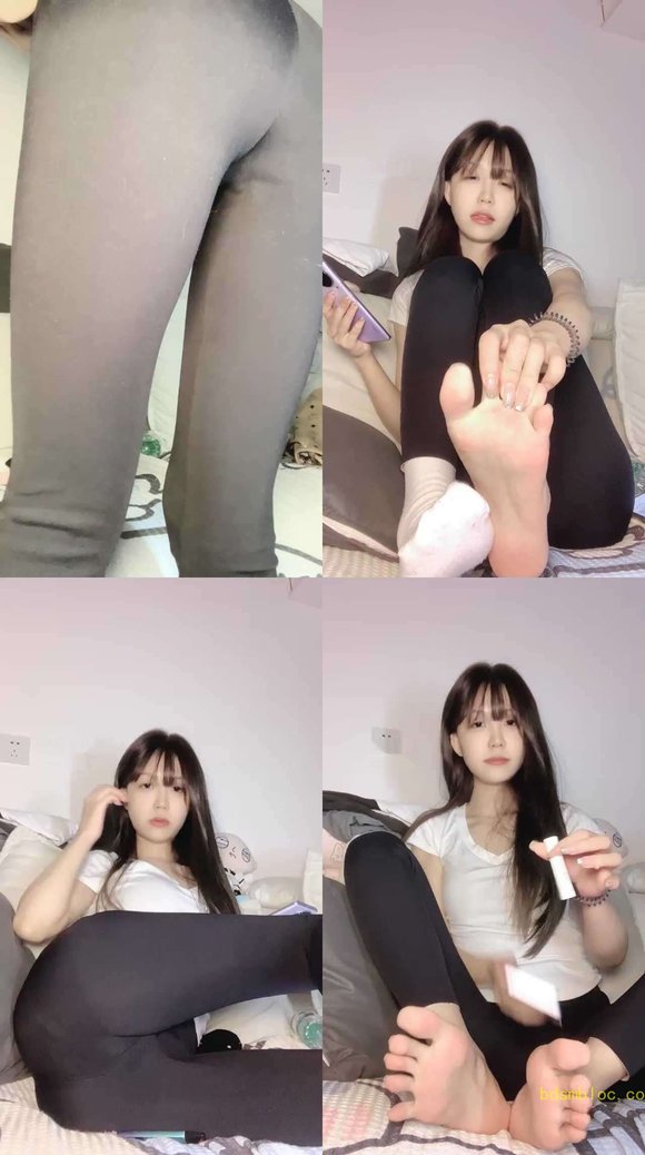 【鹿可】瑜伽裤白鞋袜