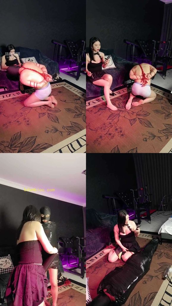 【CY女王】束缚木乃伊虐玩私奴狗