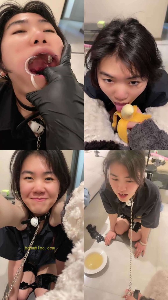【橘子没熟】超羞辱母畜深喉/强制喝圣水/胶带捆绑/羞涩舔jio