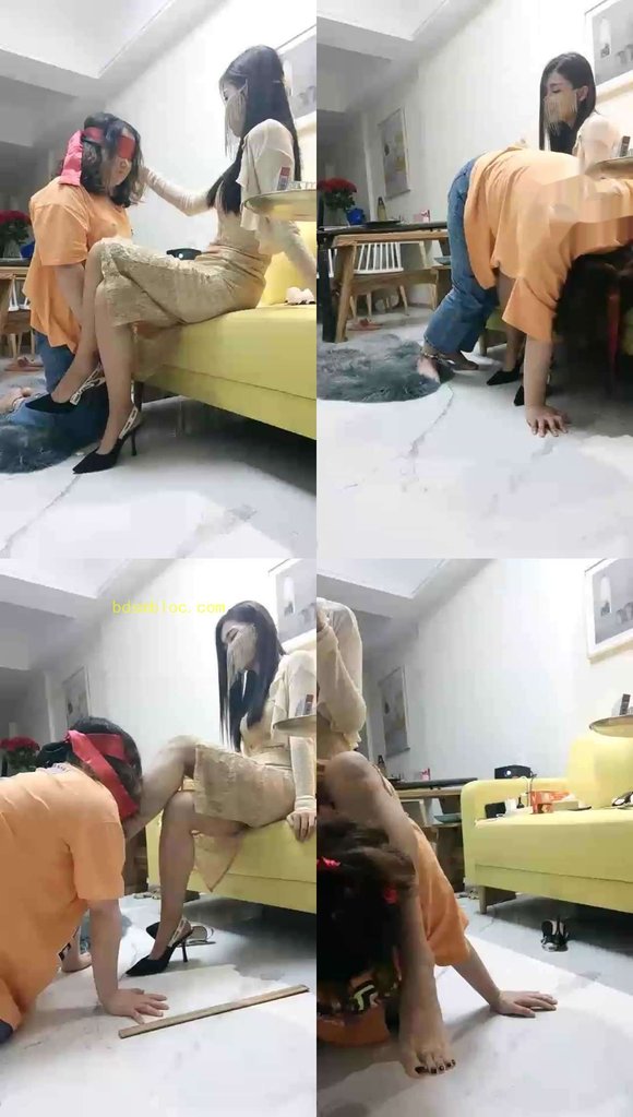 【女攻驾到】调教女奴，SP，舔脚（独）