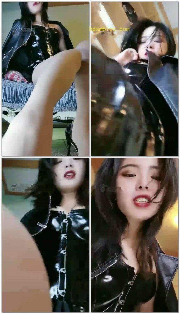 【失心S】第一视角炸-漆皮臀闷死贱狗