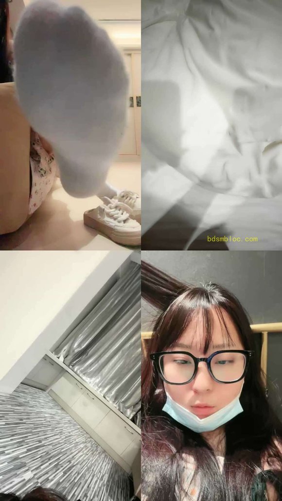 【婷婷S】内裤套头/小白鞋白袜恋足舔/袜子塞嘴