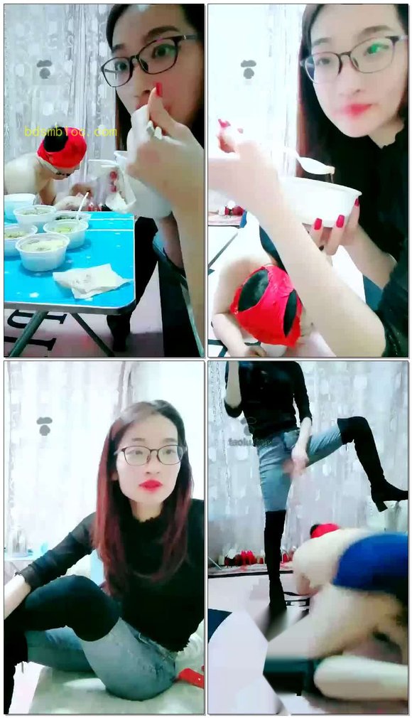 【执念】家奴的一晚,长靴踩踏口水钻胯SP耳光舔丝袜脚