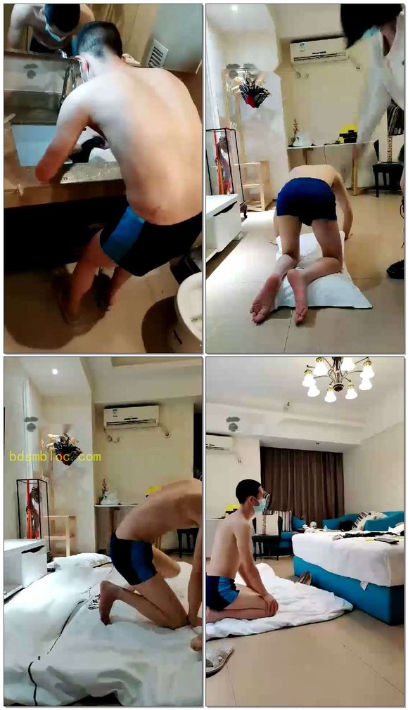 【蜘蛛女王】攒了好几天的内裤，让狗子洗，然后伺候我