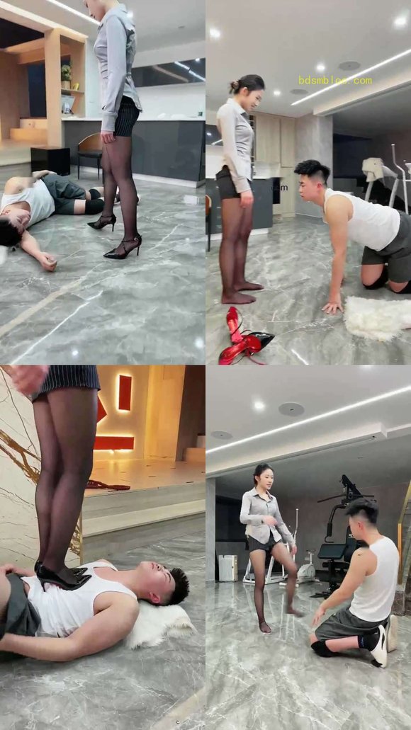 【麋鹿银儿】踹头 脚耳光