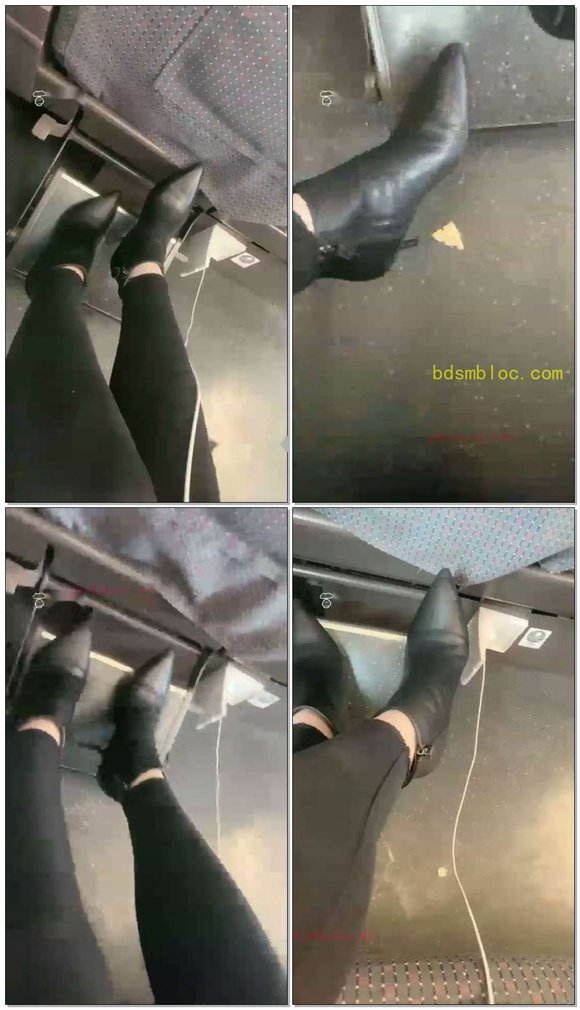 【安主s】第一视角高铁上的零食·圣痰·短靴诱惑