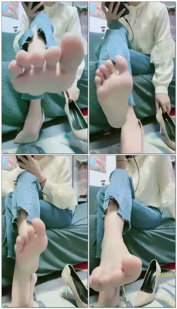 【美离子】裸足高跟羞辱绿绿绿