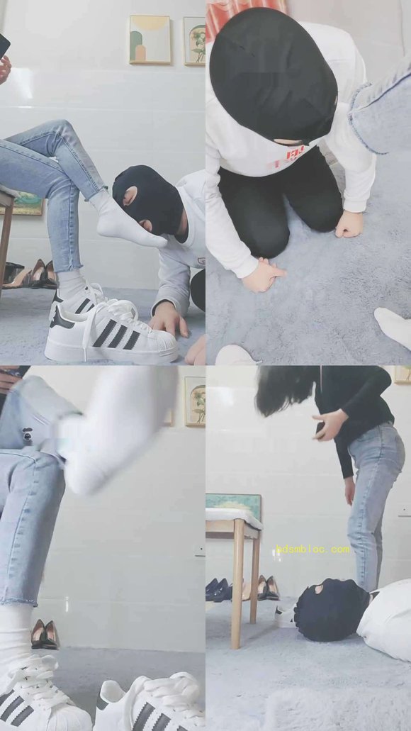 【灵竹】迷恋小白鞋棉袜的狗