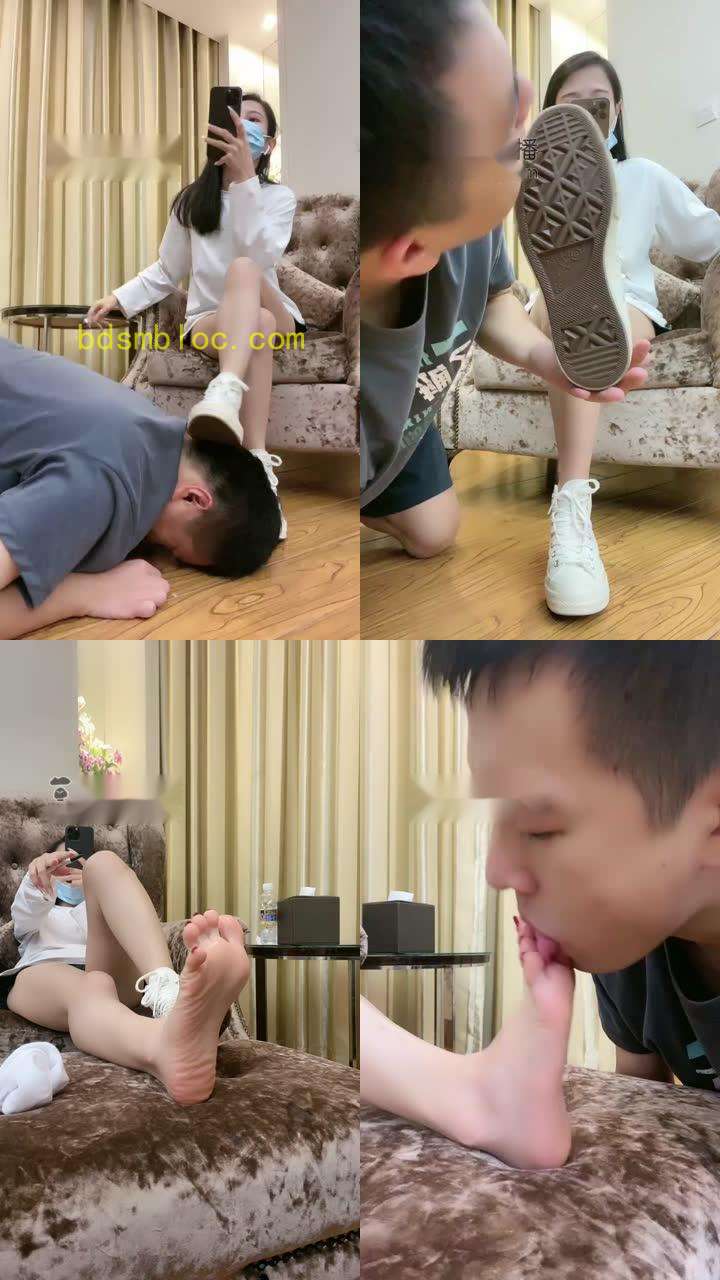 【甜依】舔小白鞋棉袜辱狗