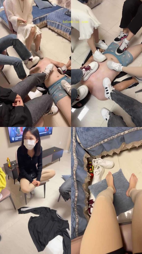 【精神小妹】5S学生主-运动鞋白袜裸足踩