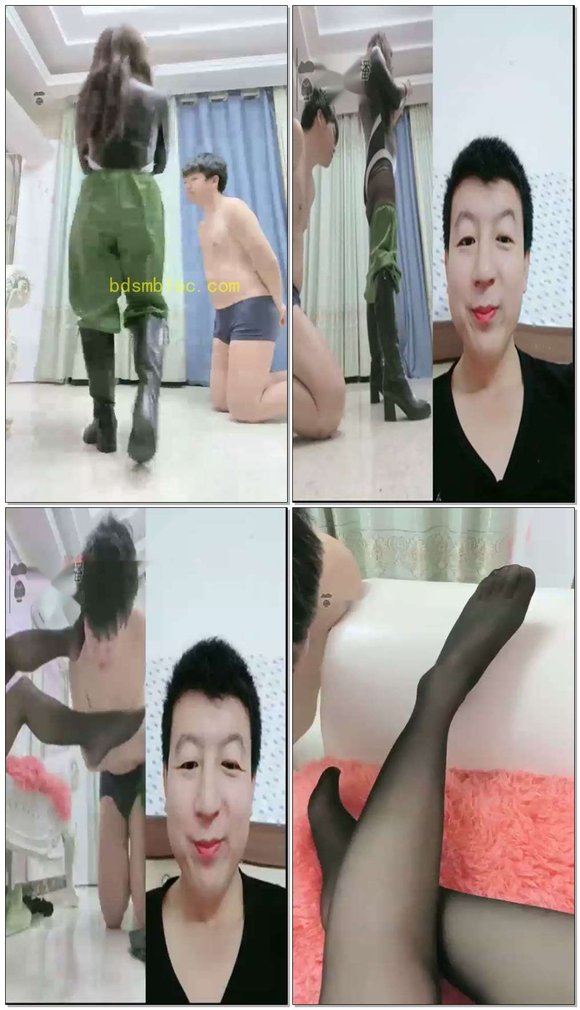 【兔粉粉女皇】耳光逼问，脱衣诱惑