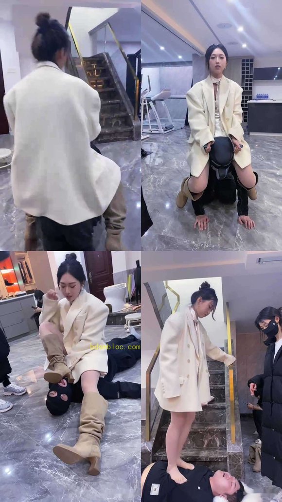 【麋鹿银儿】双S-骑马骑脖驯化/碾压狗爪/掐乳/窒息/全体重跳踩