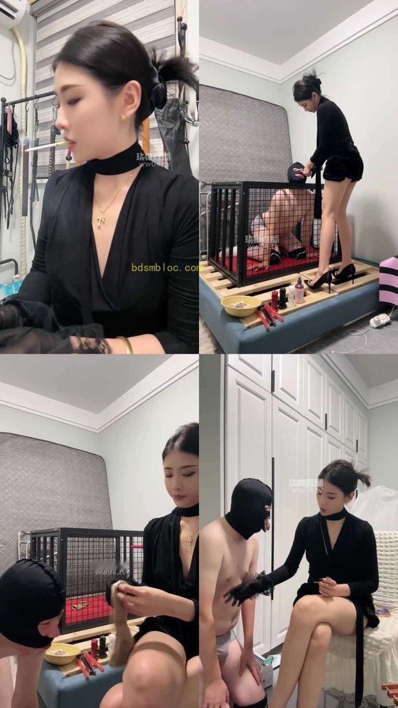 【苏御大人】虐乳穿刺耳光人体烛台夹手