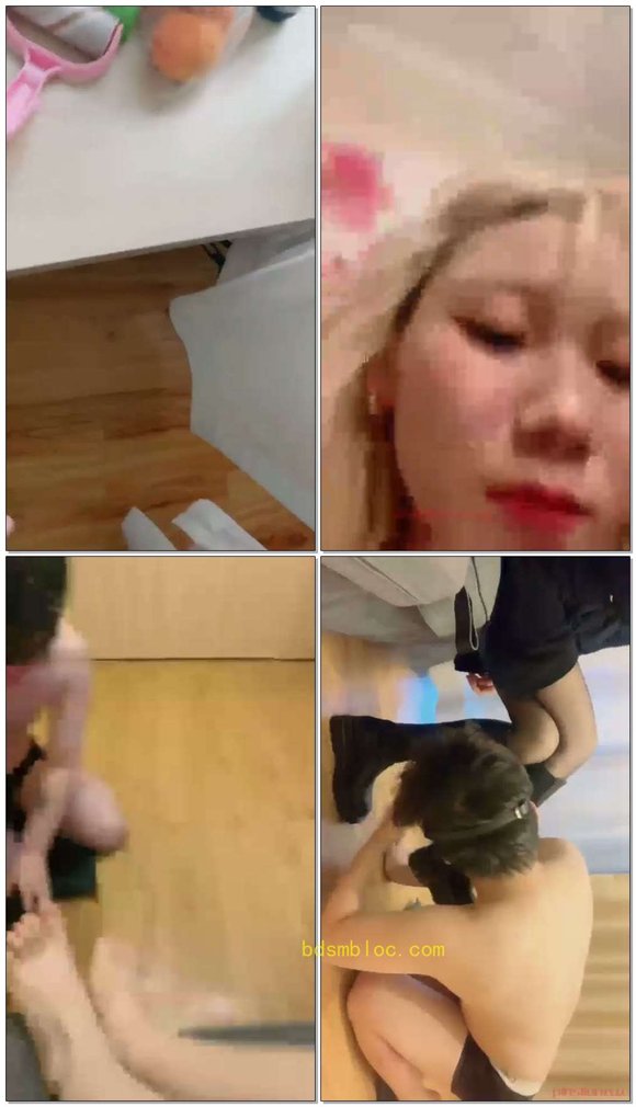 【戴戴s】长靴丝袜诱惑厕奴