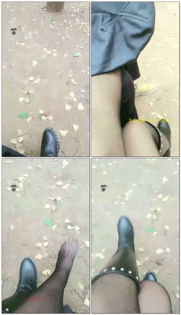 【媚娘女王】公园调教狗子舔靴子舔黑丝