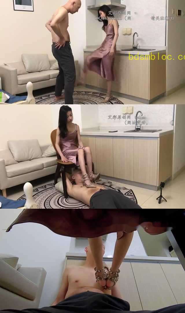 【素人】美竹姐姐 高跟鞋踢裆 全体重虐乳