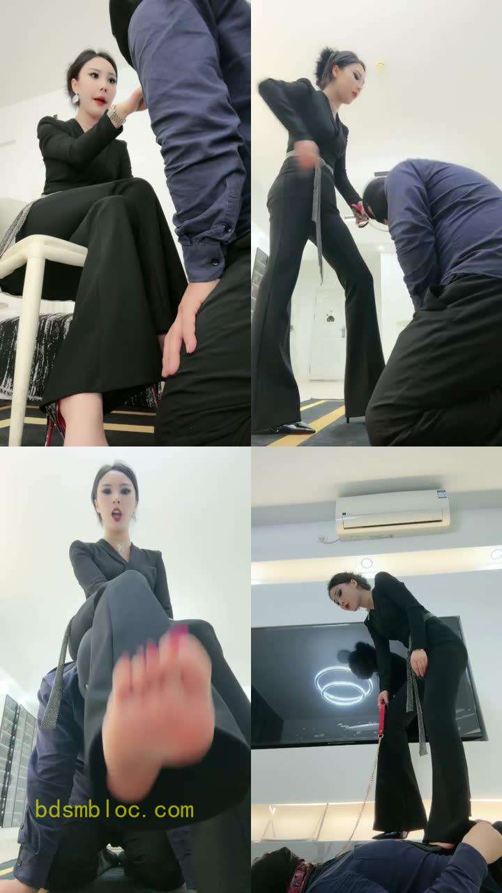 【上海萱萱S女帝】打手踢头踩手高跟踩踏