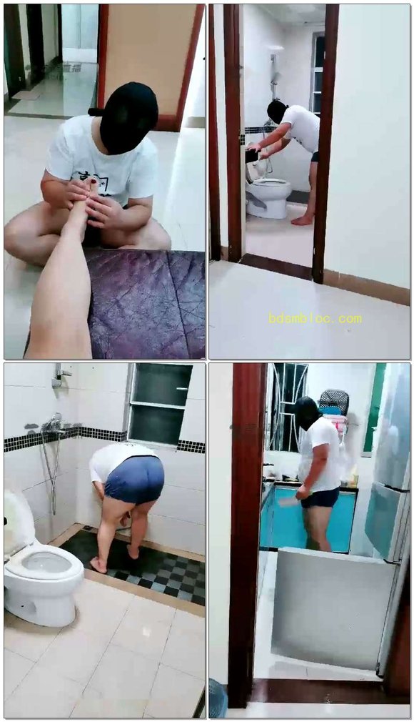 【郭照Queen】继续监督家务狗捏脚做家务