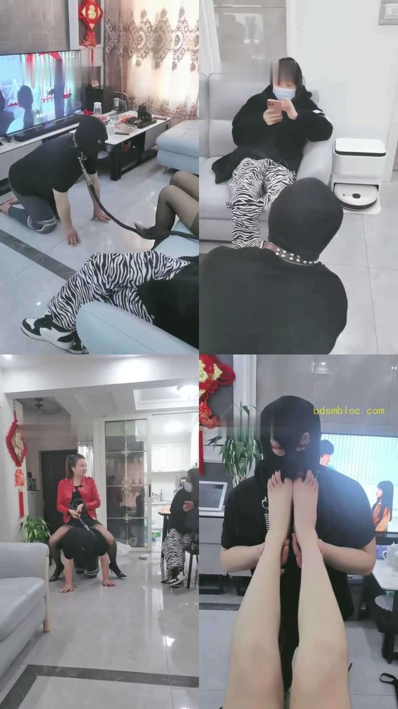 【梦蝶女王大人】素人闺蜜来做客/一起玩家奴