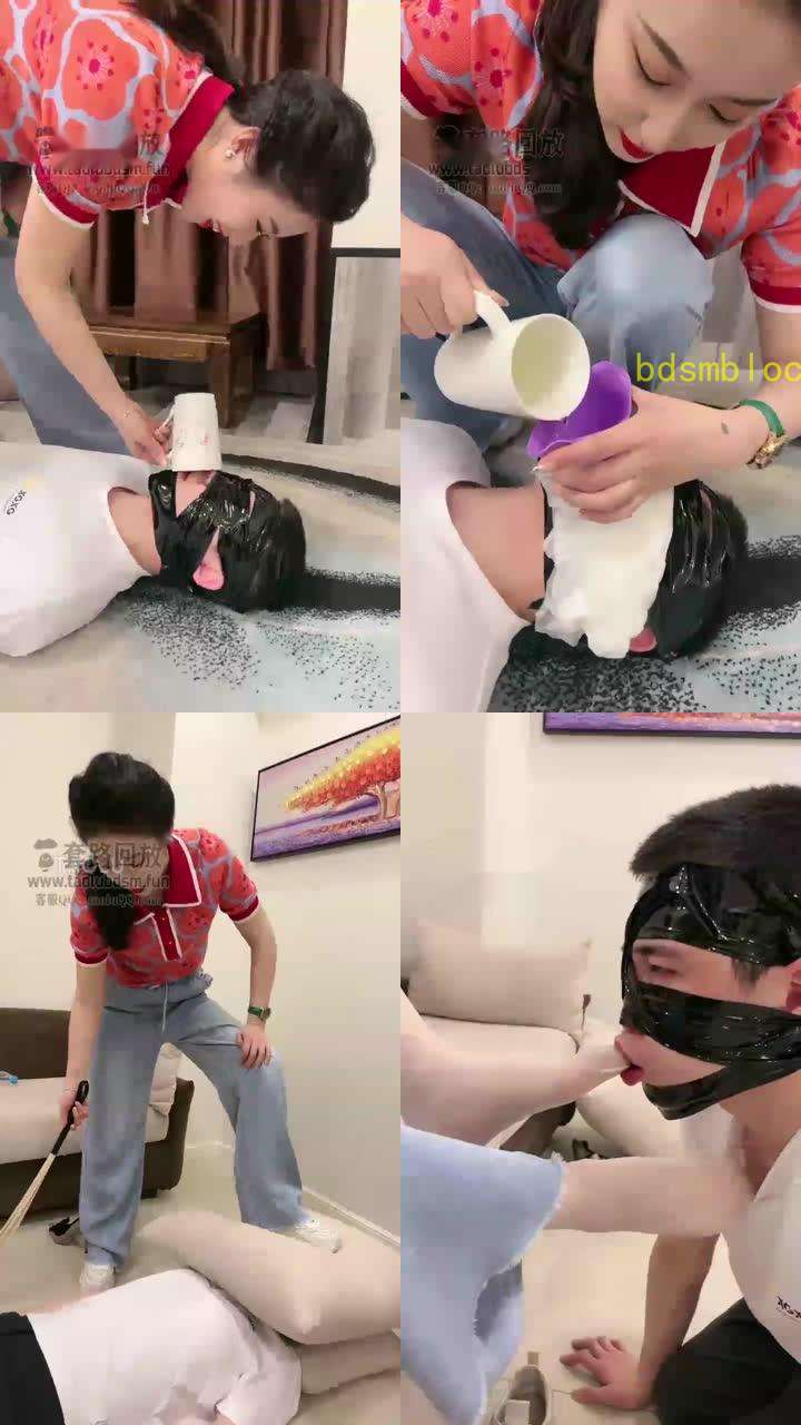 【鑫儿教头】被开发的18岁生水糊脸窒息