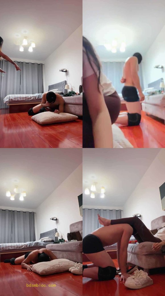 【缈缈】小白鞋白袜踢踹踩踏/坐脸窒息