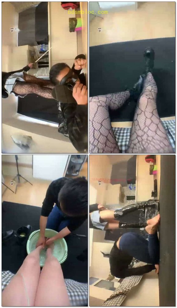 【安晴s】惹怒我的下场，接受惩罚吧！马丁靴网丝