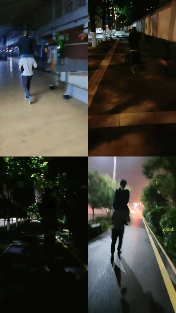 【楼遥】深夜户外-骑脖骑马爬行