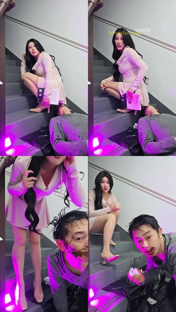 【Model月焱S】户外楼道hj玩小骚
