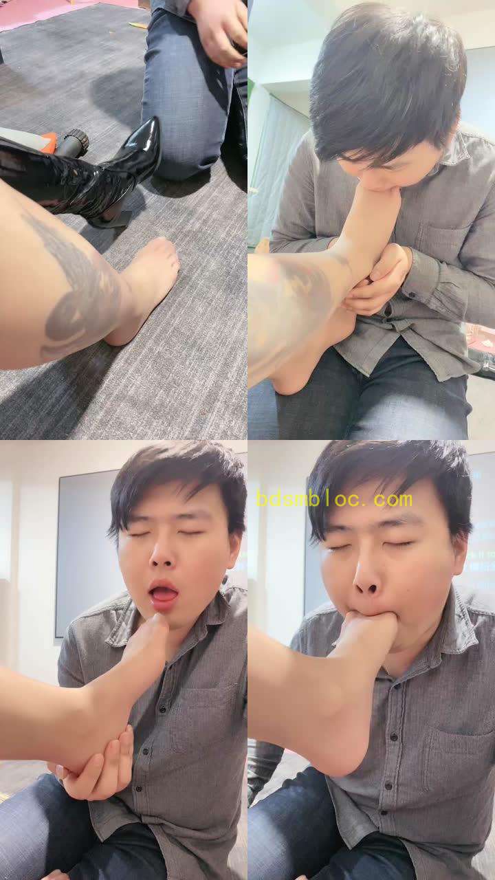 【冰诺】赏赐贱奴舔肉丝jio