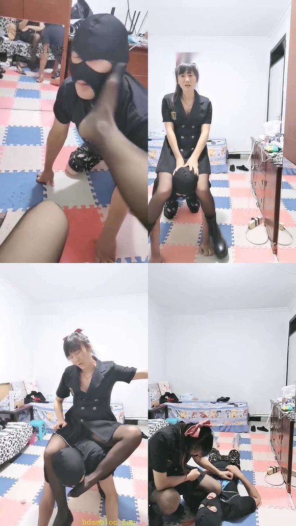 【媛媛】马丁靴踩踏深喉碾狗爪