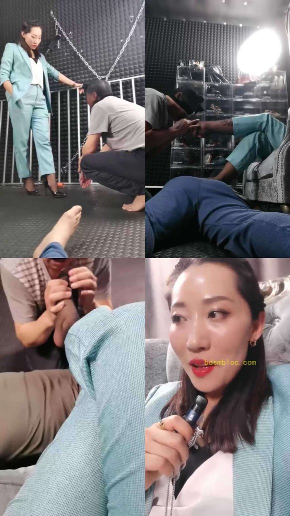 【冷御女王】圈养犬化双狗-高跟黑丝踩虐