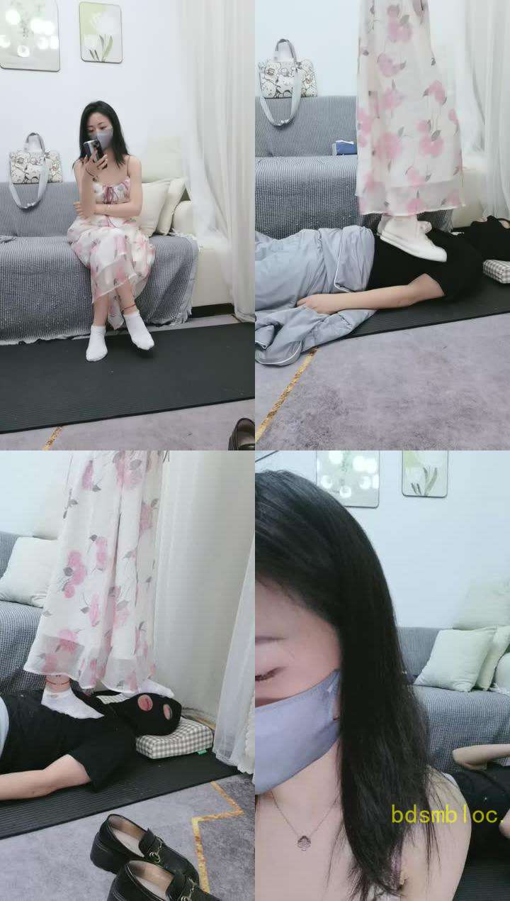 【安安】换各种鞋子全体重踩