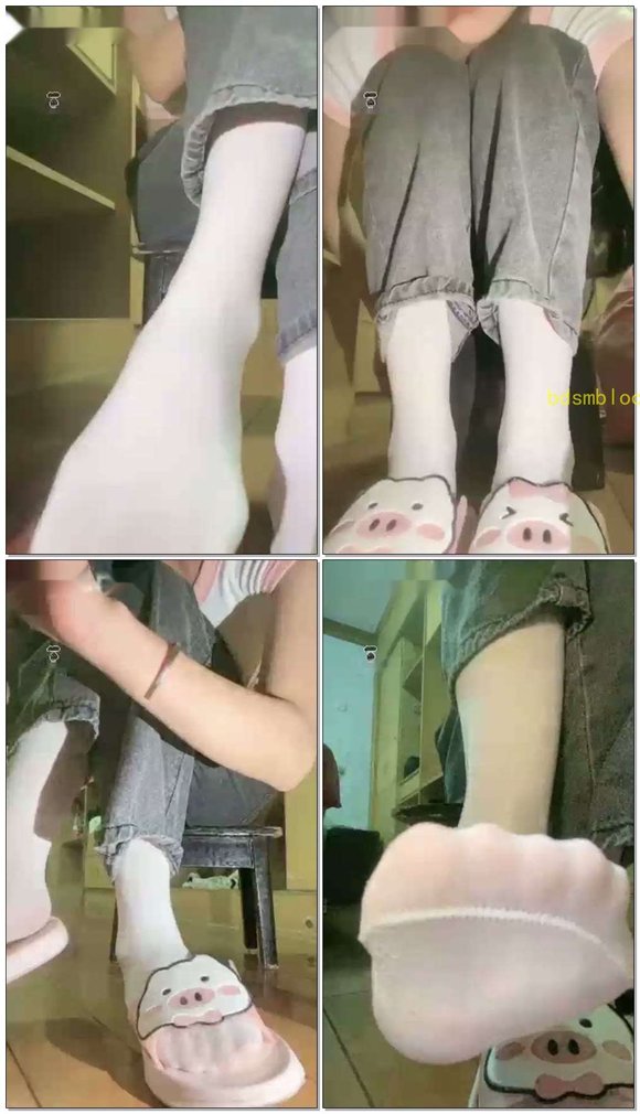 【九玥】第一视角白丝舔脚很刺激哦
