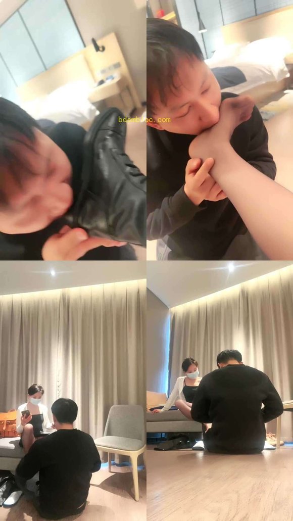 【小原妈妈s】一个月的锁狗被玩新鲜圣水黑丝裸足深侯到吐踩踏狂扇耳光