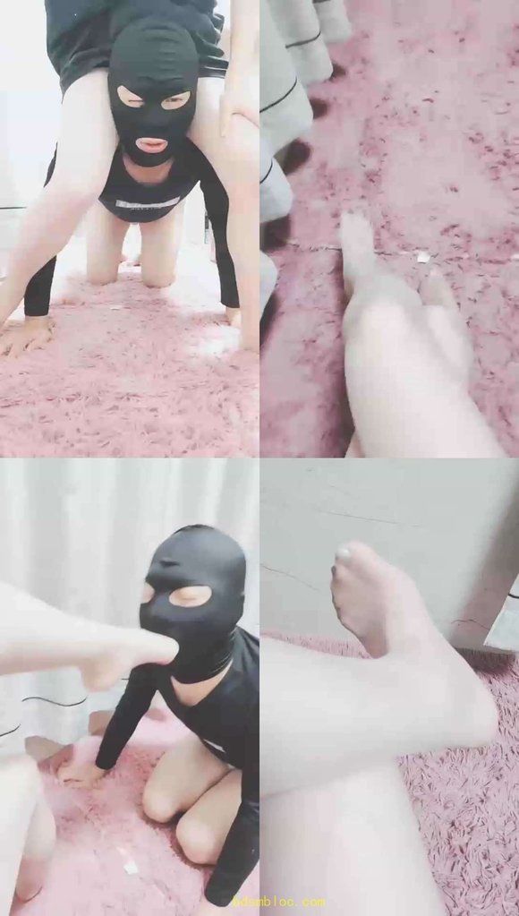 【灵竹】肉色丝袜给老同学上课，骑马踩踏深喉