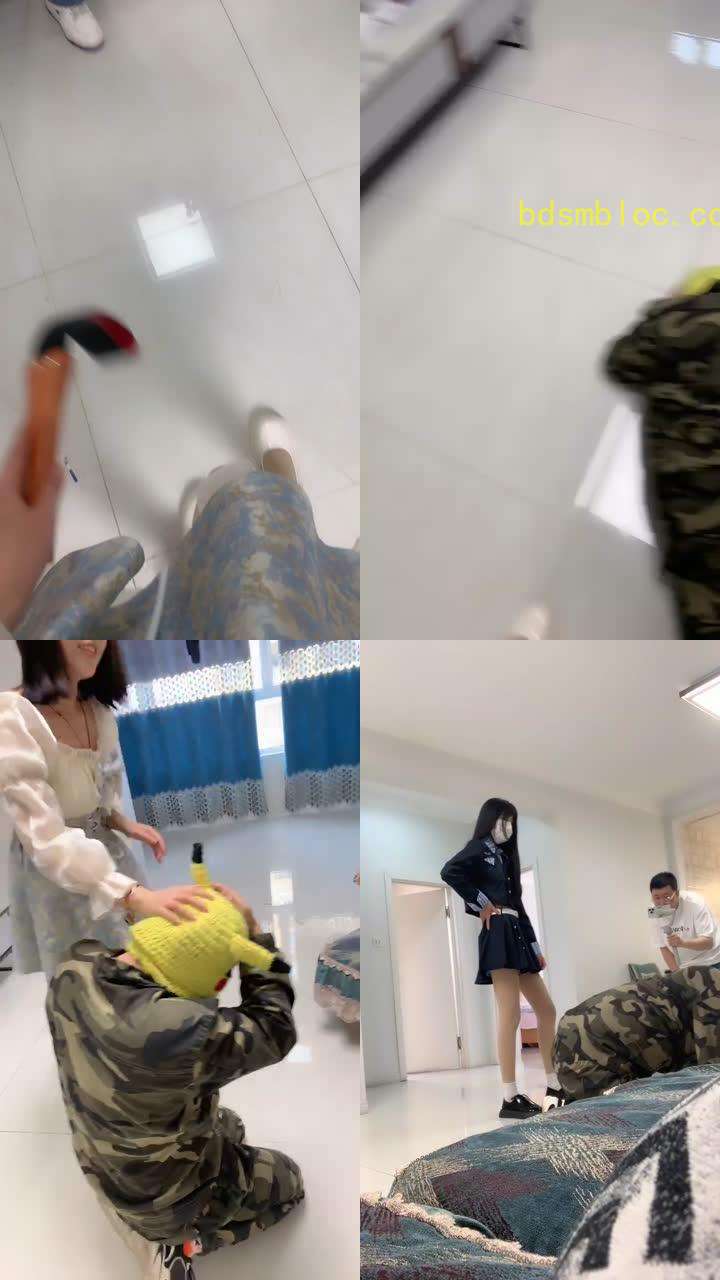 【精神小妹】3S学生主-暴力踢踹鞭打【双视角版】