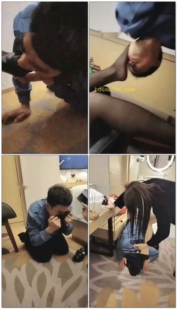 【刘二狗】黑丝美女暴力耳光揪耳朵全体踩踏