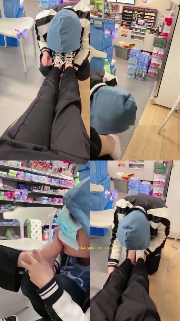 【未知女主】超市里当着众人公开调教学生