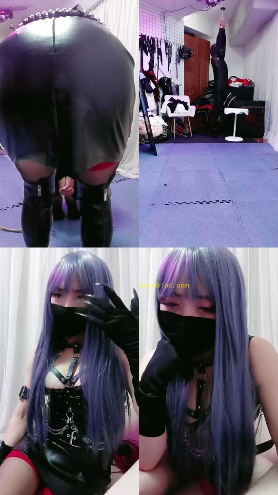 【冰炫】长发魔女吊绑贱奴虐杀