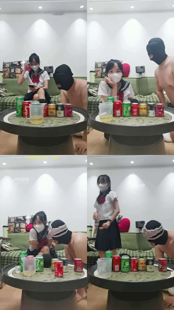【暴力柚子s】圣水专场爬进来欣赏小狗喝水