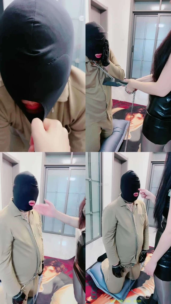 【芷镜小主】狗链锁链拴狗-鞭打耳光