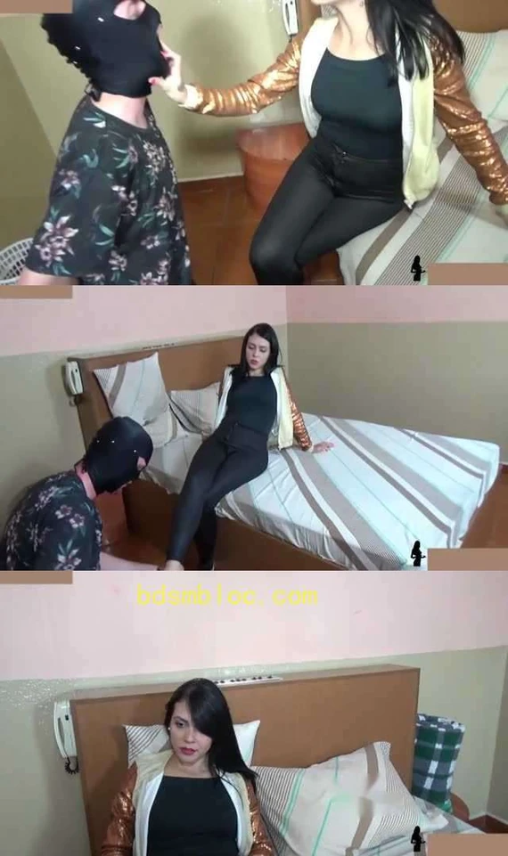 【欧美女王】高冷女神美脚深喉踩踏贱奴 舔脚清理脏鞋底重度恋足崇拜