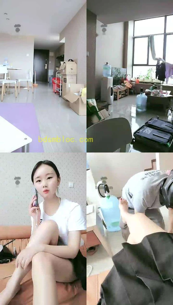 【小小小魔女】家务奴来了,让他舔个脚,舔到流口水