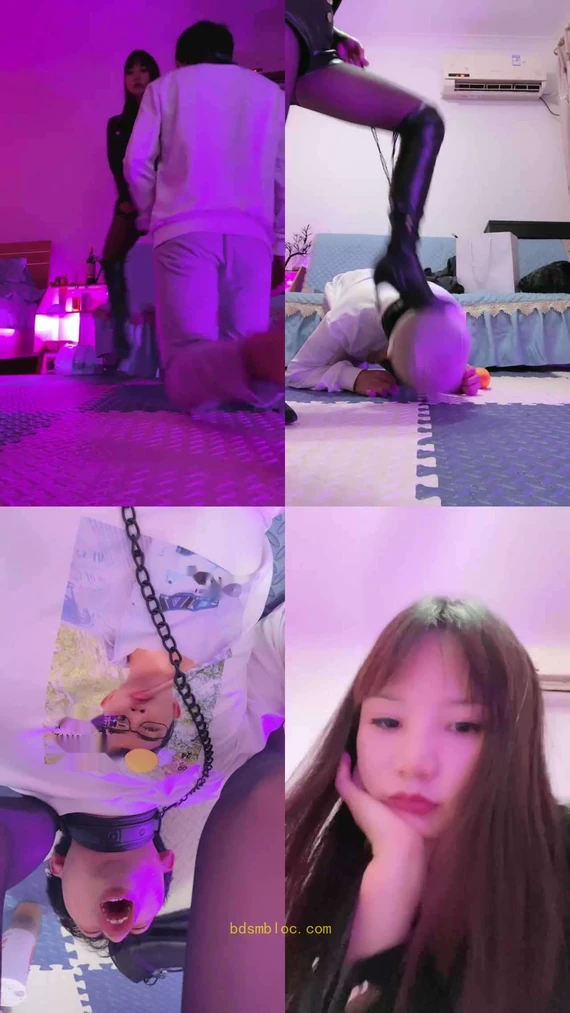 【东莞叶S】长靴诱惑男友做狗奴