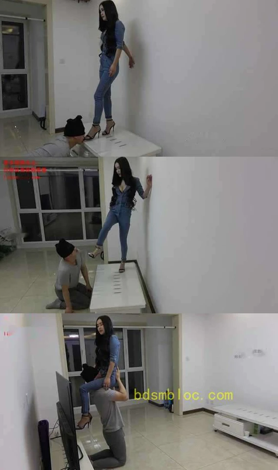 【冷柔】茶几高跟踩踏狗舌，狗脸