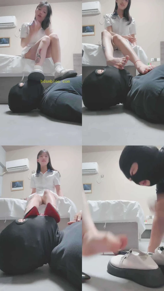 【心动茜茜】纹身精神小妹S-脏鞋臭袜蹂躏/踩踏/吮吸脚趾